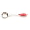 Contemporary Home Living Stainless Steel Coffee Scoop - 8" - Silver and Red
